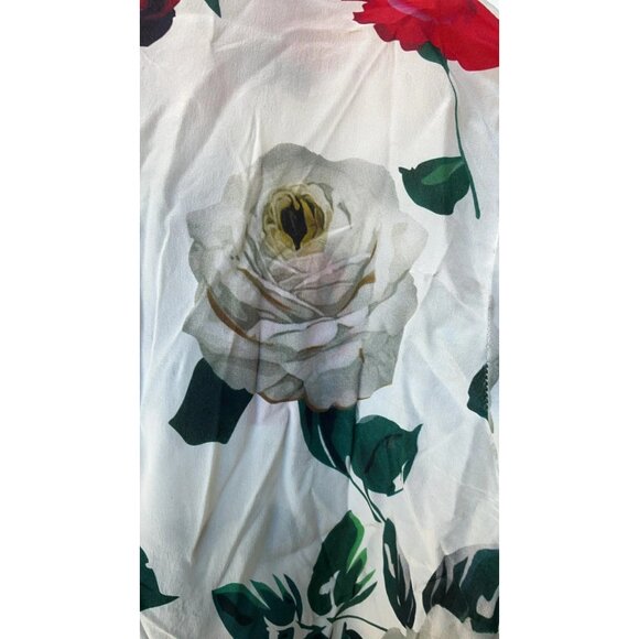 Dolce & Gabbana Rose Printed Blouse Top Buttondown S - Picture 6 of 8